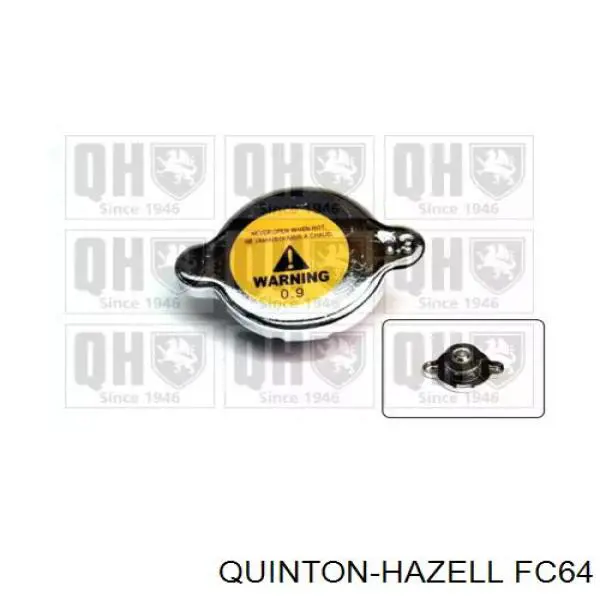 Кришка бачка радіатора QUINTON HAZELL FC64 ціна, від 2.95 USD
