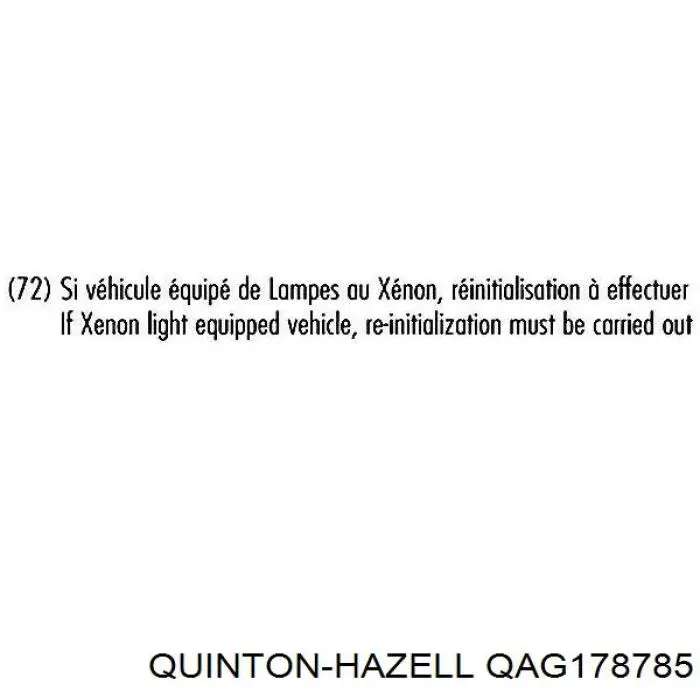 Амортизатор передній QAG178785 QUINTON HAZELL