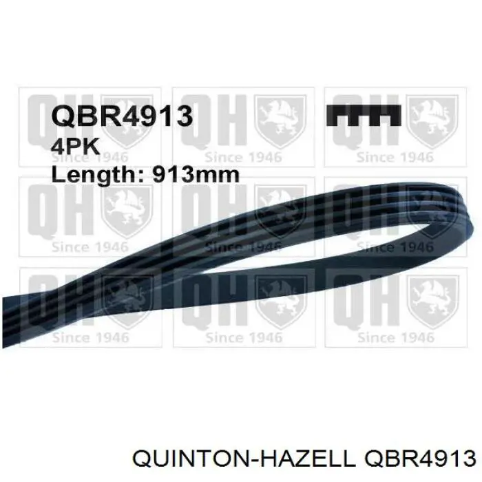 Ремінь приводний, агрегатів QBR4913 QUINTON HAZELL