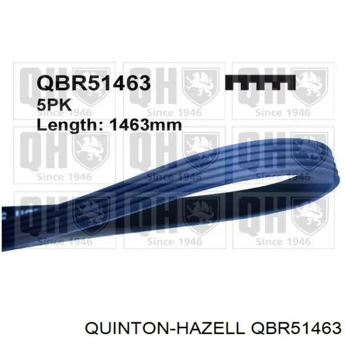 Ремінь приводний, агрегатів QBR51463 QUINTON HAZELL