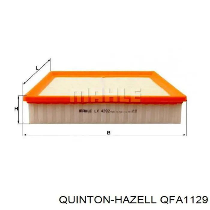 Фільтр повітряний QFA1129 QUINTON HAZELL