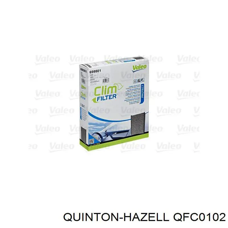 Фільтр салону QFC0102 QUINTON HAZELL