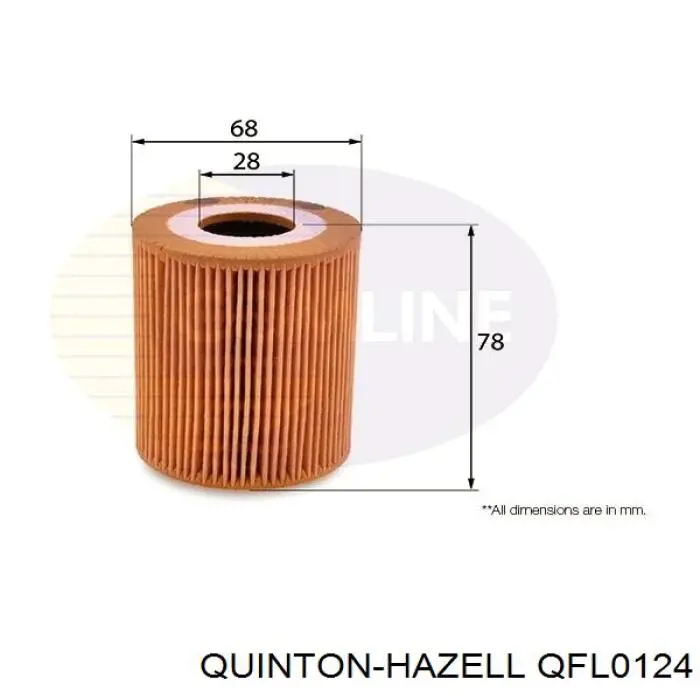 Фільтр масляний QUINTON HAZELL QFL0124