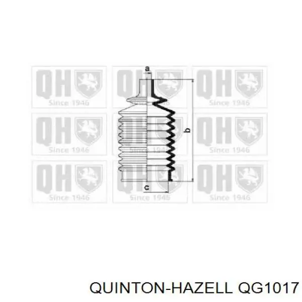 Пильник рульового механізму/рейки, лівий QG1017 QUINTON HAZELL
