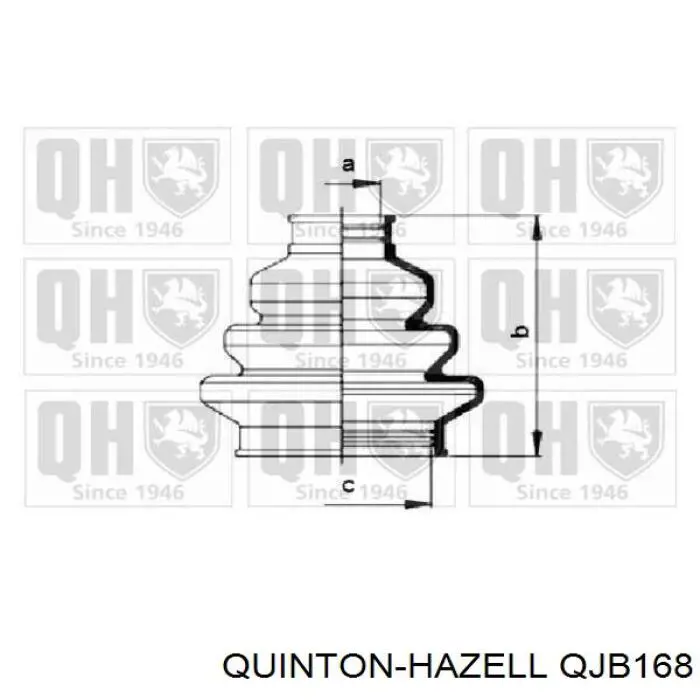 QJB168 QUINTON HAZELL пильник шруса внутрішній, задньої піввісі