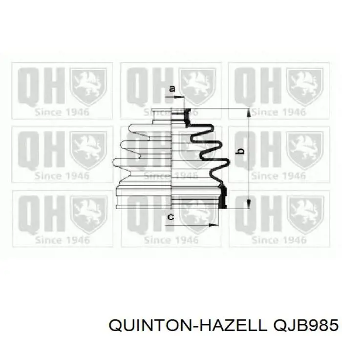 Пыльник шруса наружный QUINTON HAZELL QJB985