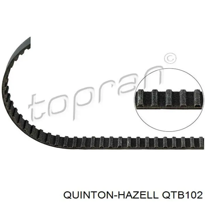 Ремінь ГРМ QTB102 QUINTON HAZELL