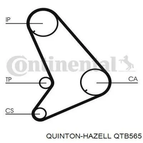 Ремінь ГРМ QTB565 QUINTON HAZELL