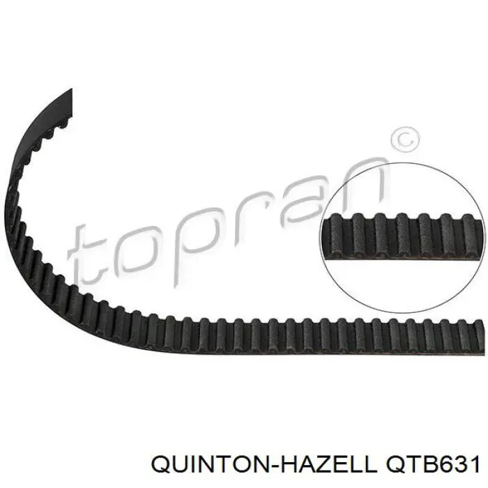 Ремінь ГРМ QTB631 QUINTON HAZELL