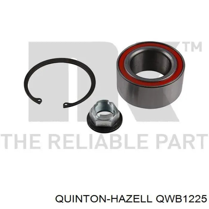 Комплект підшипник маточини передньої QUINTON HAZELL QWB1225 ціна, від 24.48 USD