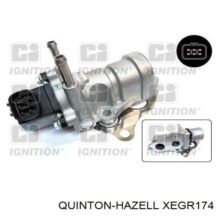 Клапан EGR QUINTON HAZELL XEGR174 ціна, від 57.60 USD