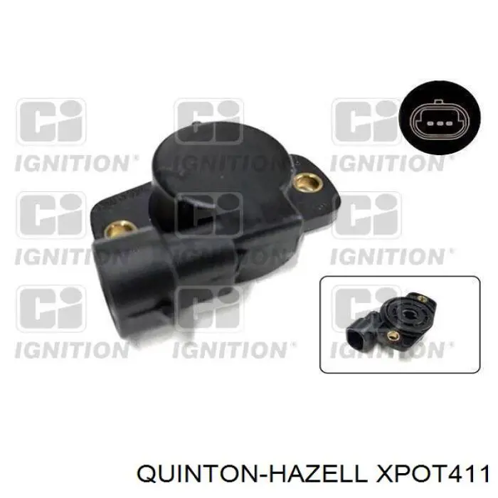 XPOT411 QUINTON HAZELL датчик положення дросельної заслінки (потенціометр)
