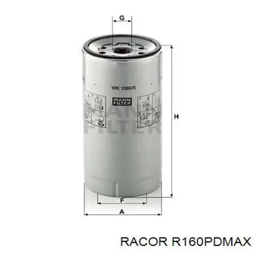 DF3538 Mfilter Фільтр палива