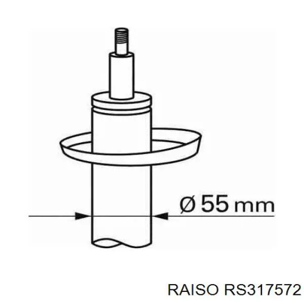 RS317572 Raiso Стійка передня