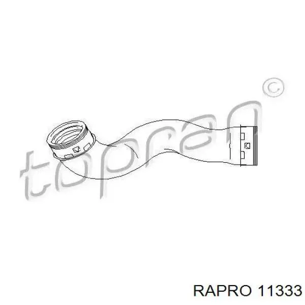 Шланг/патрубок радіатора охолодження, нижній 11333 Rapro