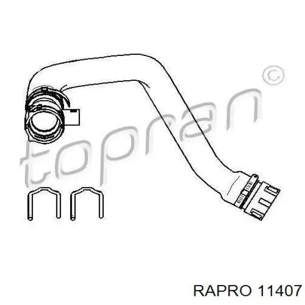 Шланг/патрубок радіатора охолодження, нижній 5080210 Autotechteile