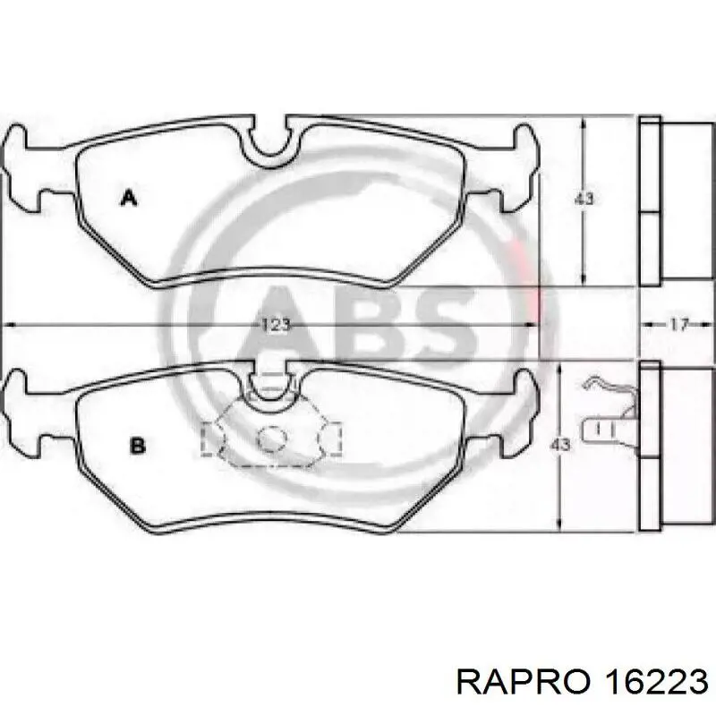16223 Rapro шланг/патрубок интеркуллера