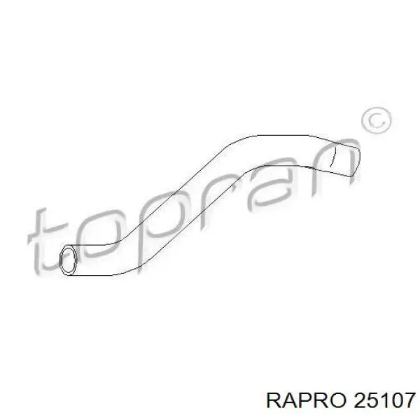 Шланг/патрубок радіатора охолодження, верхній 25107 Rapro