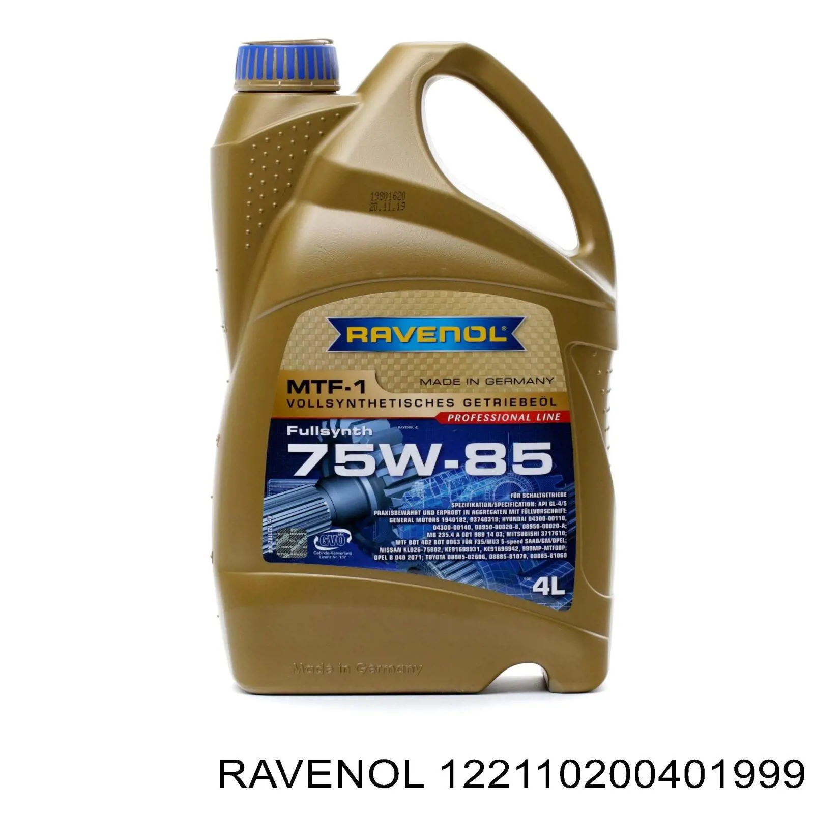 Масло коробки передач Ravenol 122110200401999 ціна, від 118.96 USD