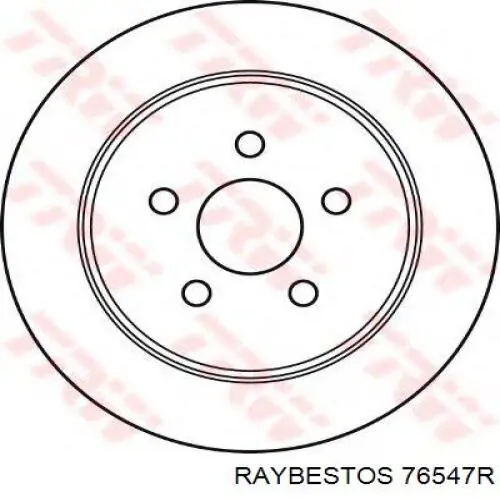 Диск гальмівний задній 76547R Raybestos