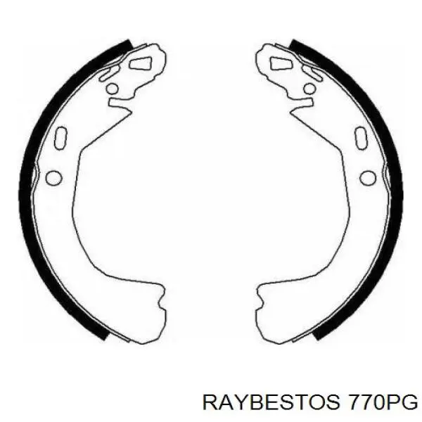 770PG Raybestos колодки ручника/стоянкового гальма