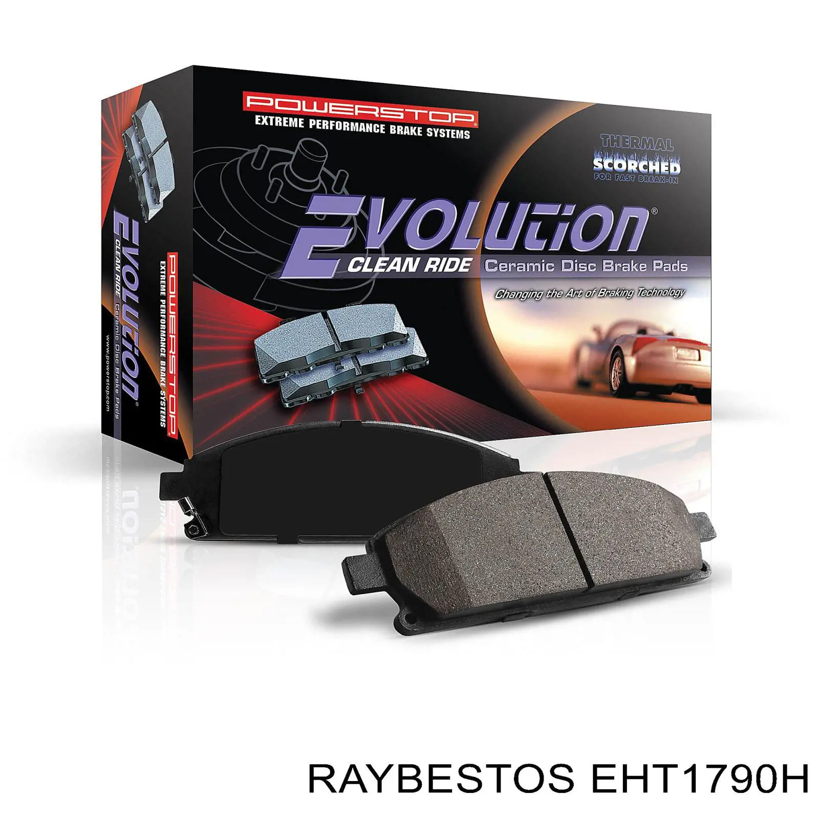 Колодки гальмові задні, дискові EHT1790AH Raybestos