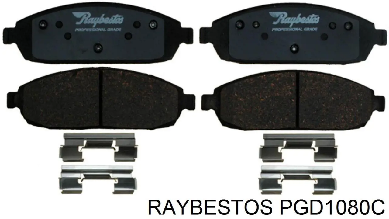 PGD1080C Raybestos колодки гальмівні передні, дискові