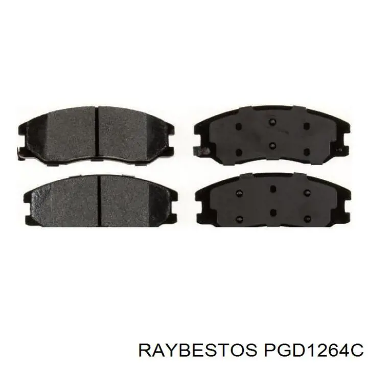 PGD1264C Raybestos колодки гальмівні передні, дискові