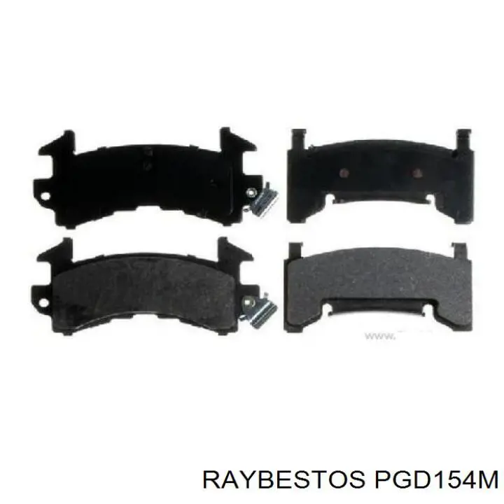 Передні тормозні колодки PGD154M Raybestos
