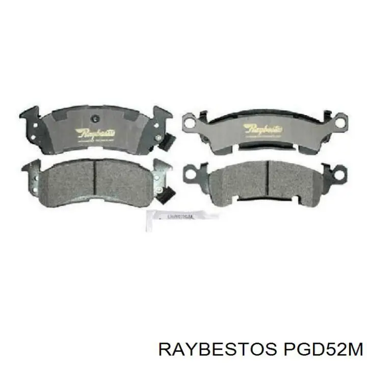 PGD52M Raybestos колодки гальмівні передні, дискові
