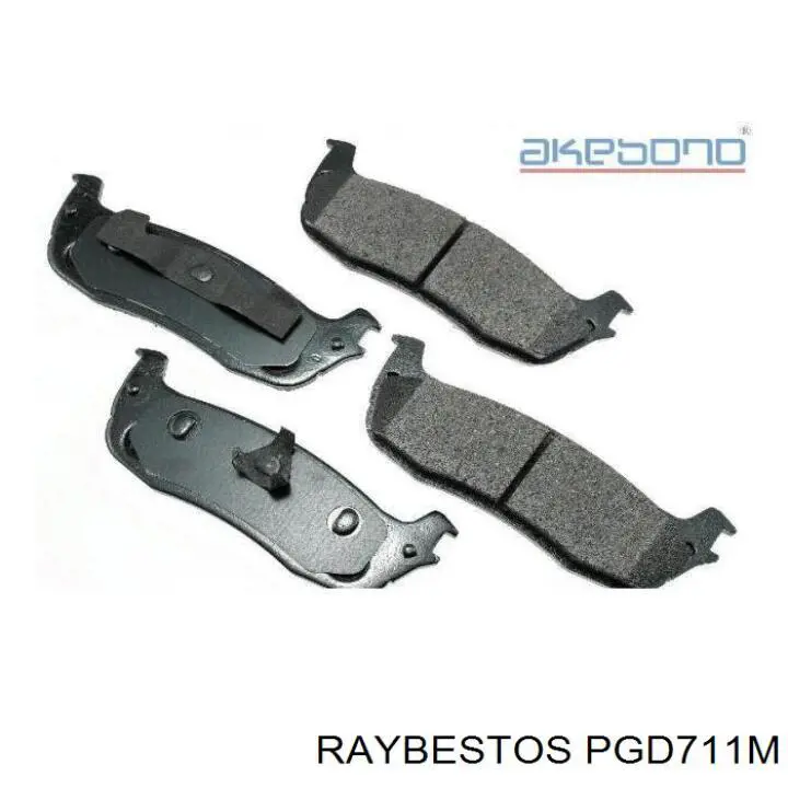 PGD711M Raybestos Колодки гальмівні задні, дискові