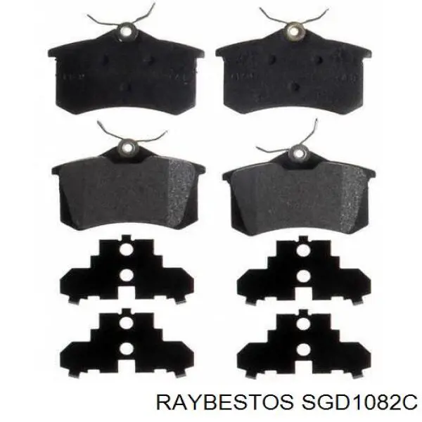 Задні гальмівні колодки Raybestos SGD1082C ціна, від 32.86 USD