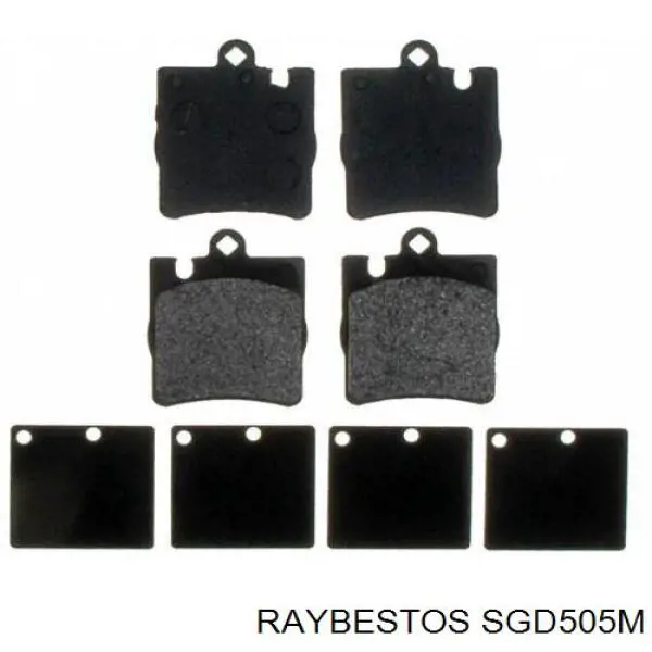 SGD505M Raybestos колодки гальмівні передні, дискові