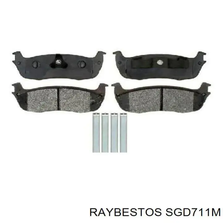 SGD711M Raybestos колодки гальмові задні, дискові