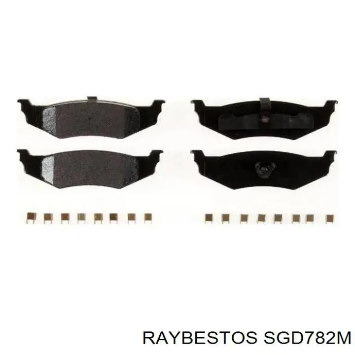 SGD782M Raybestos колодки гальмові задні, дискові