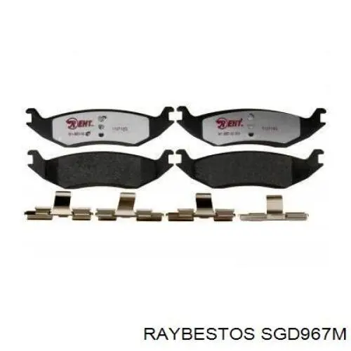 Задні гальмівні колодки BPDGR0010SET Signeda