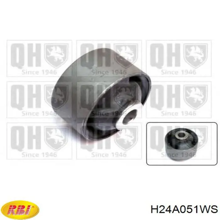 H24A051WS RBI Сайлентблок переднього нижнього важеля