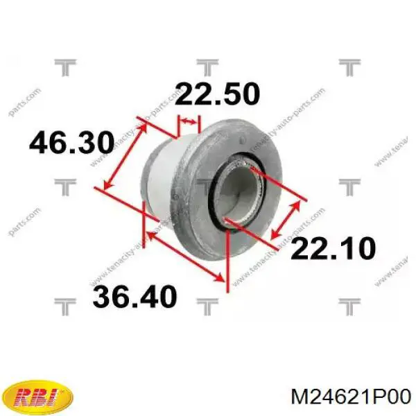 Сайлентблок переднього верхнього важеля RBI M24621P00 ціна, від 5.74 USD