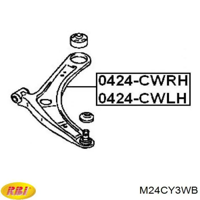 M24CY3WB RBI Сайлентблок переднього нижнього важеля