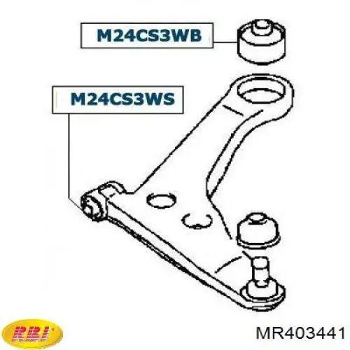 MR403441 RBI Сайлентблок переднього нижнього важеля