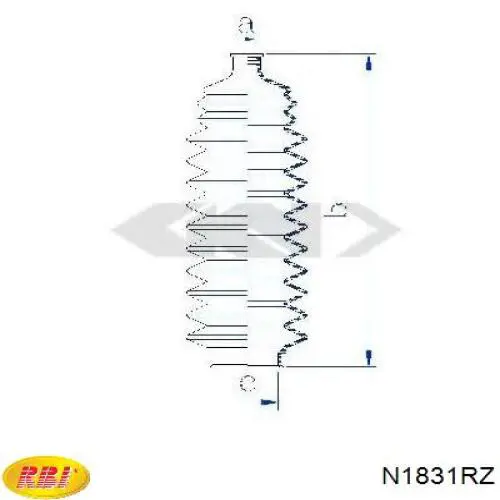Купити N1831RZ RBI Пильник тяги
