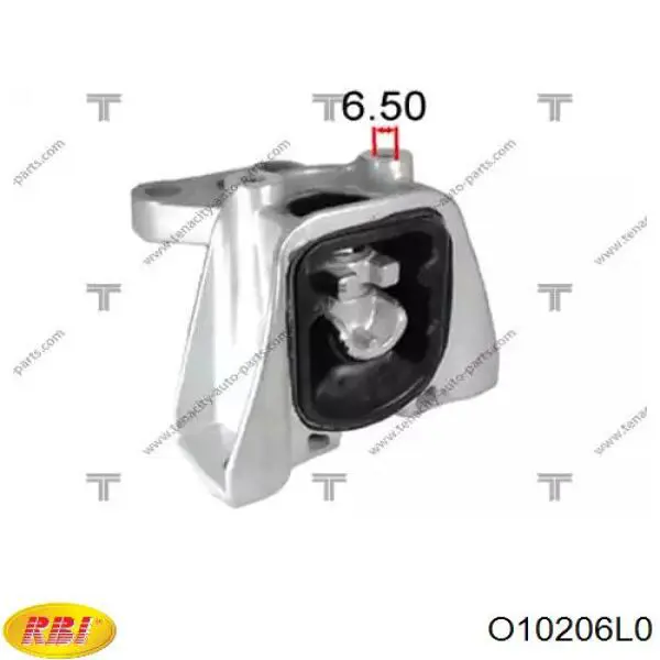Подушка (опора) двигуна, ліва O10206L0 RBI