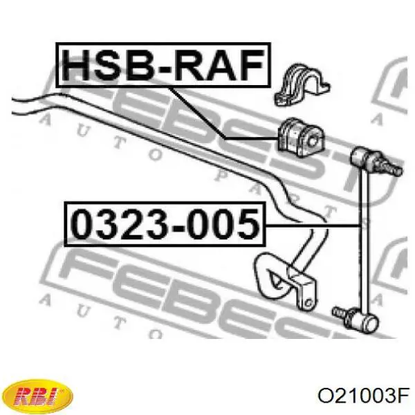 Подушка стабілізатора RBI O21003F ціна, від 2.22 USD