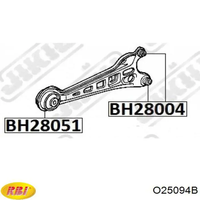 Сайлентблок заднього поздовжнього важеля, передній RBI 52371SM4010B