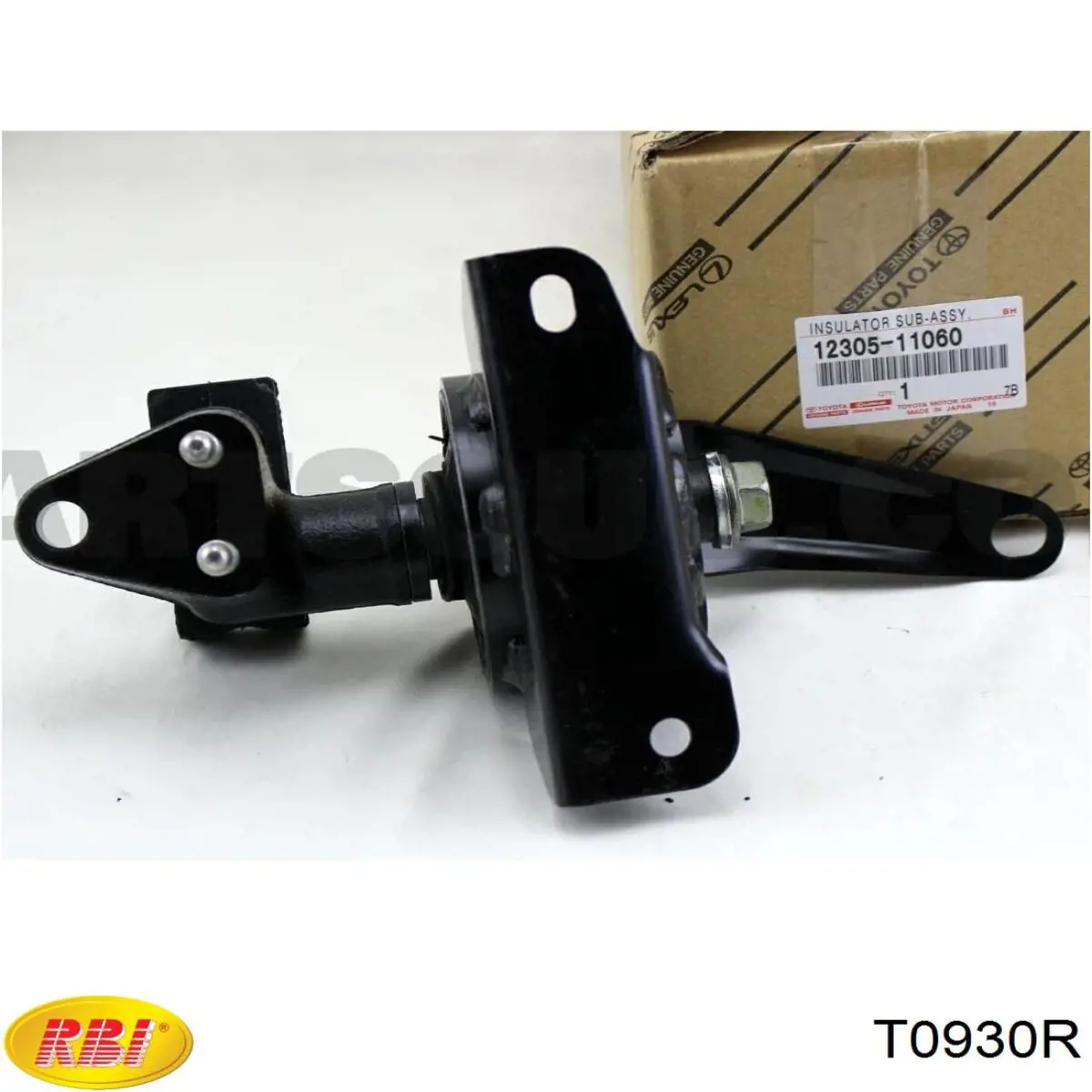 Подушка (опора) двигуна, права T0930R RBI