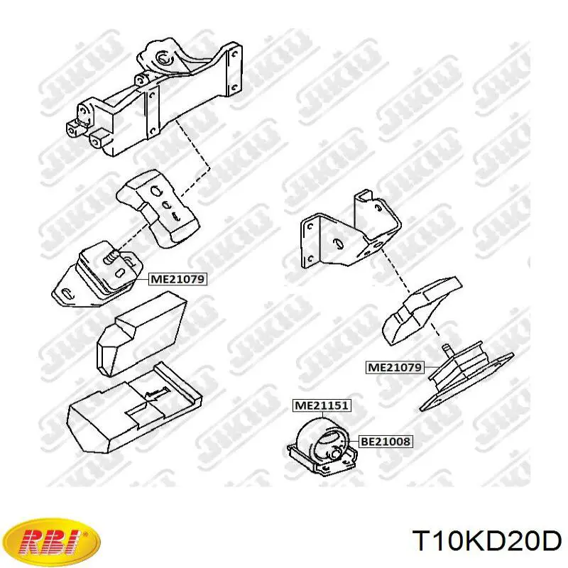 Подушка (опора) двигуна, передня Toyota 1236167050 ціна, від 12.67 USD