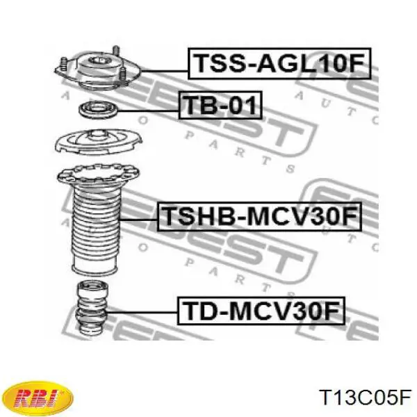 T13C05F RBI Кріплення переднього амортизатора