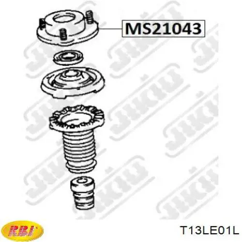 Опора амортизатора переднього лівого T13LE01L RBI