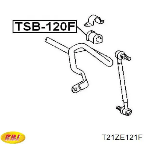 Втулка стабілізатора переднього T21ZE121F RBI