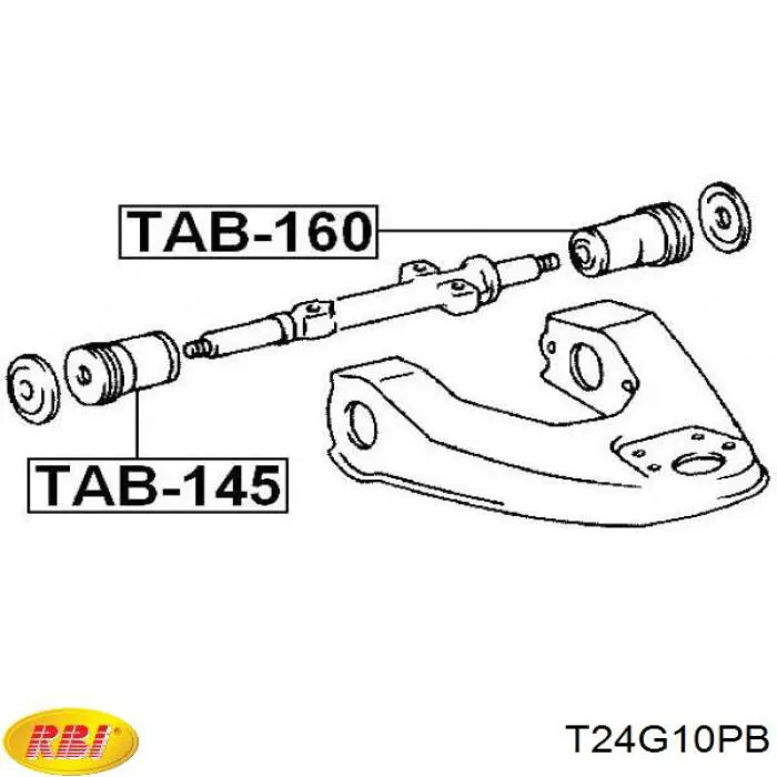 Купити T24G10PB RBI Сайлентблок передньої підвіски